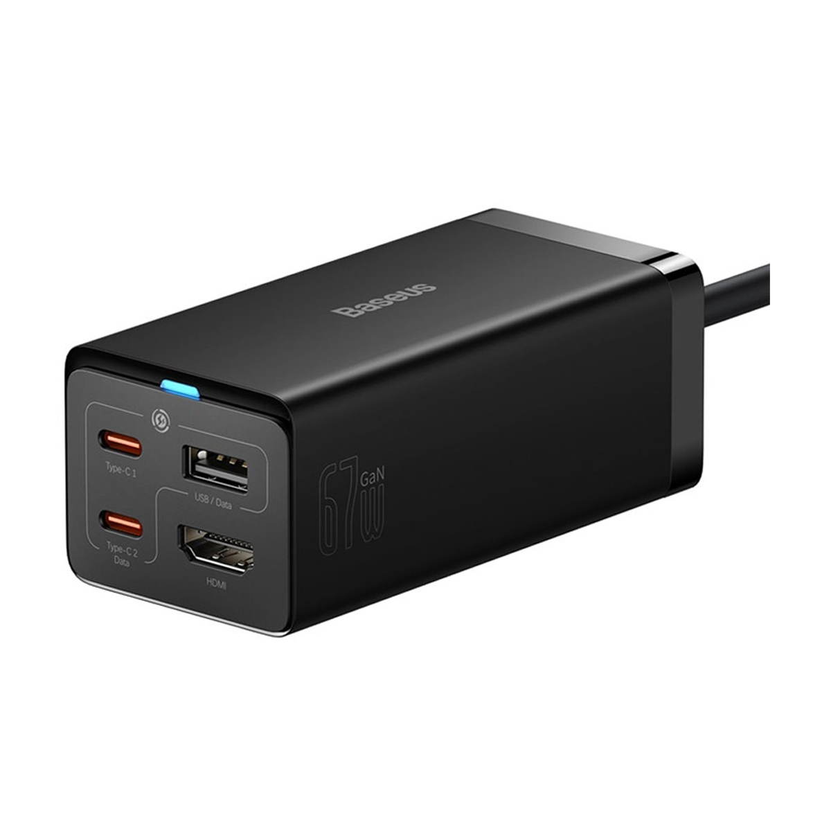 شارژر رومیزی باسئوس مدل CCGP110001 GaN-5 Pro Desktop توان 67 وات شارژر رومیزی باسئوس مدل CCGP110001 GaN-5 Pro Desktop توان 67 وات