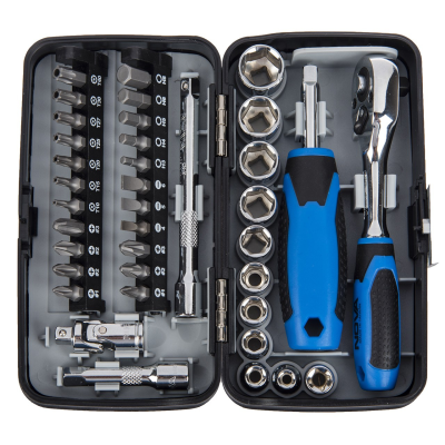 مجموعه 38 عددی سری بکس و پیچ گوشتی نووا مدل NTS7303 مجموعه 38 عددی سری بکس و پیچ گوشتی نووا مدل NTS7303