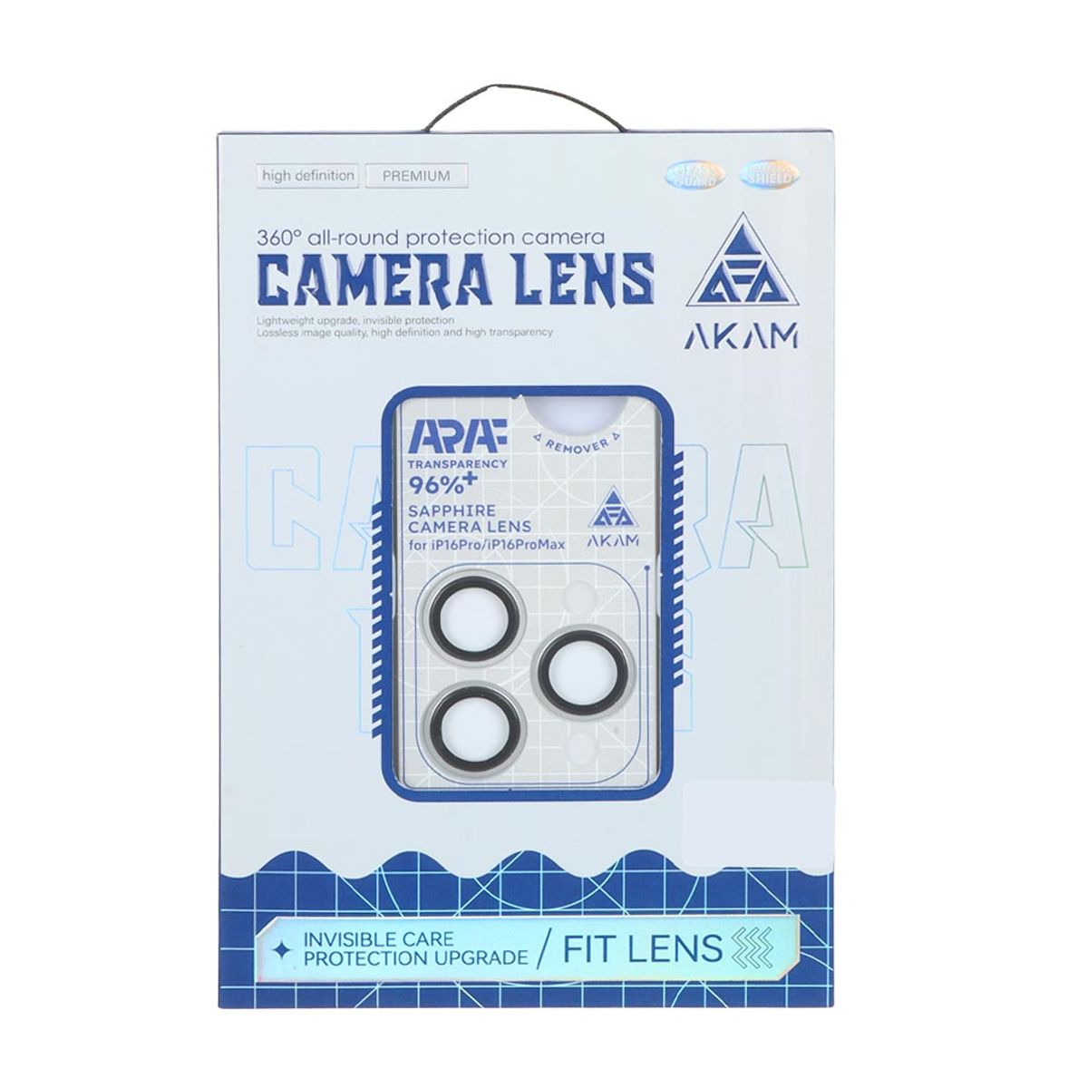 محافظ لنز دوربین گوشی اپل iPhone 16 Pro - 16 Pro Max آکام مدل رینگی شابلون دار محافظ لنز دوربین گوشی اپل iPhone 16 Pro - 16 Pro Max آکام مدل رینگی شابلون دار