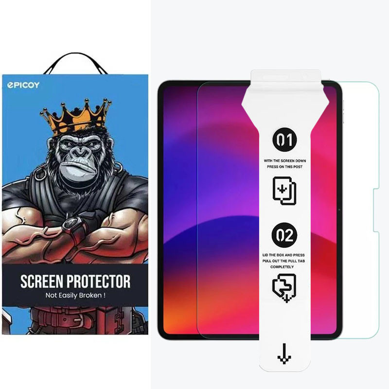 محافظ صفحه نمایش تبلت اپل iPad Air 13 2025 - iPad Air 13 2024 - iPad Pro 13 2024 اپیکوی مدل 5D Super Power Easy install