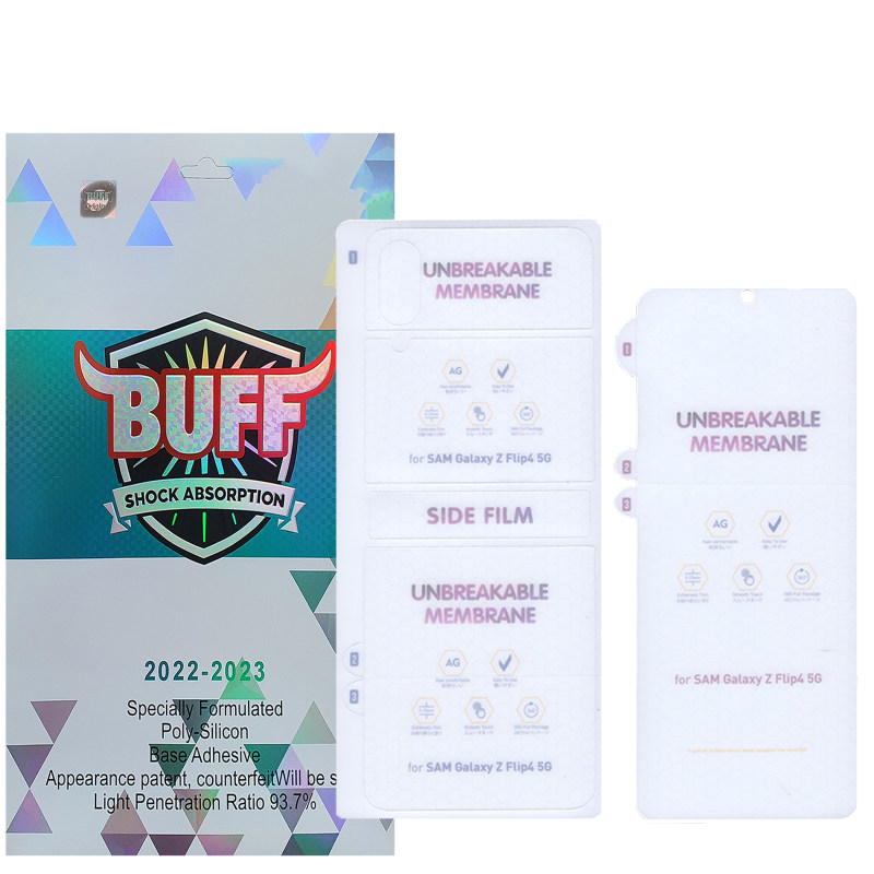 محافظ صفحه نمایش و پشت گوشی سامسونگ Galaxy Z Flip 4 بوف مات مدل Hydrogel-Matte