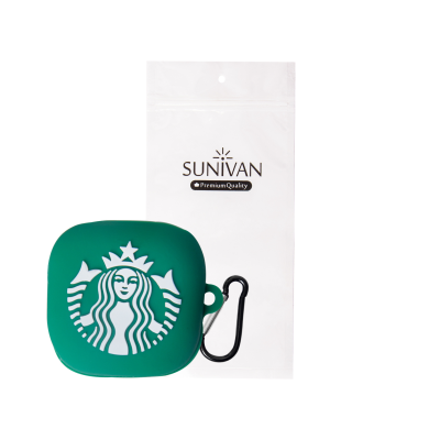 کاور کیس هندزفری سامسونگ Galaxy Buds Live - Buds Pro - buds 2 - buds 2 pro - Fe سانیوان مدل STARBUCKS