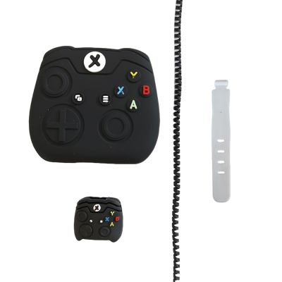 محافظ شارژر و کابل طرح فانتزی مدل Game مجموعه 4 عددی