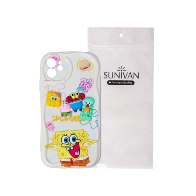 کاور گوشی اپل iPhone 12 سانیوان مدل باب اسفنجی کاور گوشی اپل iPhone 12 سانیوان مدل باب اسفنجی