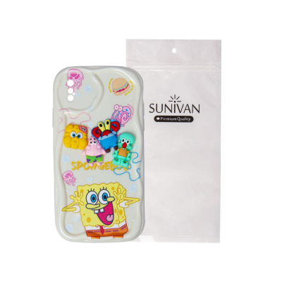 کاور گوشی اپل iPhone XS سانیوان مدل باب اسفنجی