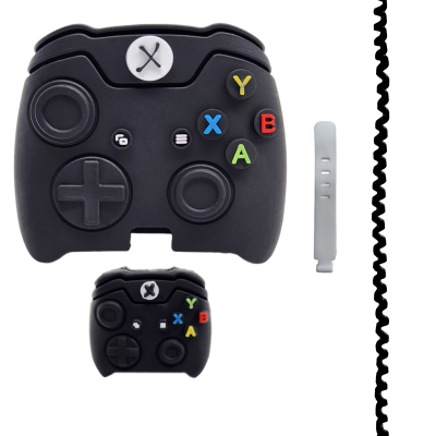 محافظ کابل شارژ مدل فانتزی طرح دسته کنسول به همراه محافظ شارژ دیواری مجموعه 4 عددی