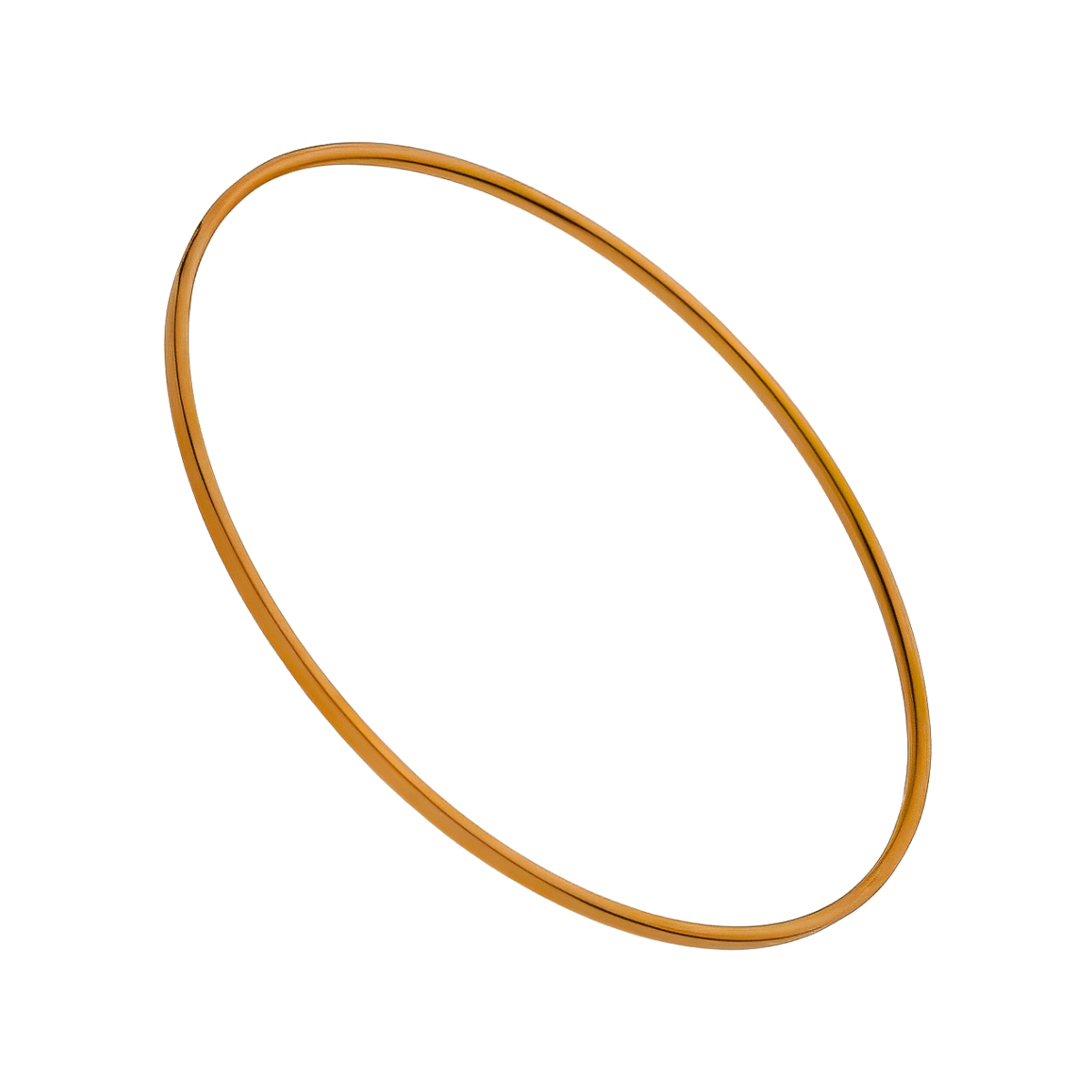 النگو طلا سایز 3 نوا گلد طرح آینه ای مدل باریک 24267