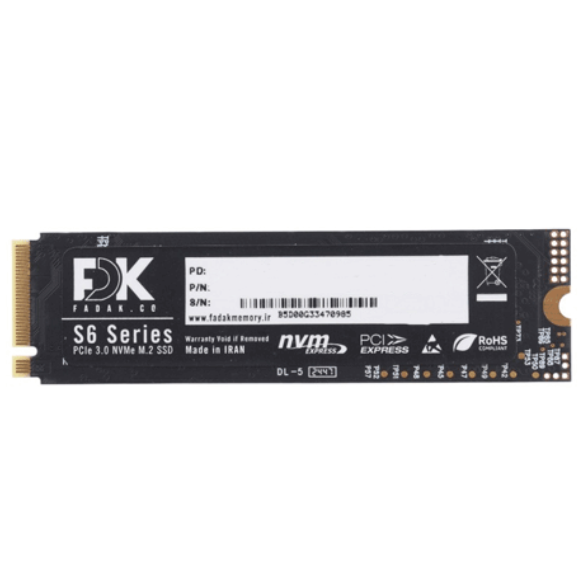 هارد اس اس دی اینترنال فدک مدل S6 NVME M.2 ظرفیت 256 گیگابایت هارد اس اس دی اینترنال فدک مدل S6 NVME M.2 ظرفیت 256 گیگابایت-small-image