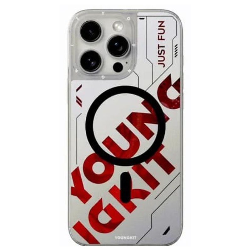 کاور گوشی اپل iphone 16 pro max یانگ کیت مدل Futuristic Mag Out