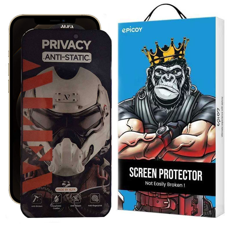 محافظ صفحه نمایش حریم شخصی گوشی اپل iPhone 12 Pro Max اپیکوی مدل Alpha
