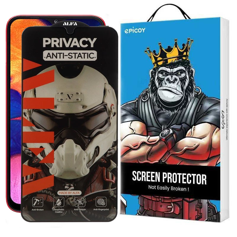 محافظ صفحه نمایش حریم شخصی گوشی سامسونگ Galaxy A10 اپیکوی مدل Alpha