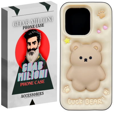 کاور گوشی اپل IPHONE 15 PRO قاب میلیونی مدل LUCK-BEAR3