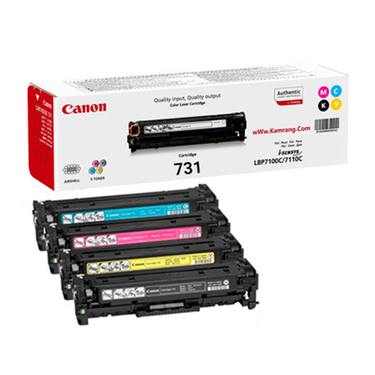 ست رنگی کارتریج کانن مدل 731