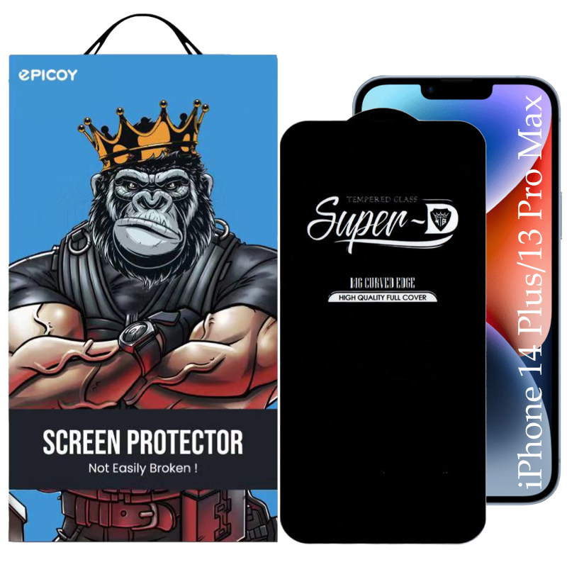 گلس گوشی اپل iPhone 14 Plus / 13 Pro Max اپیکوی مدل Super 5D