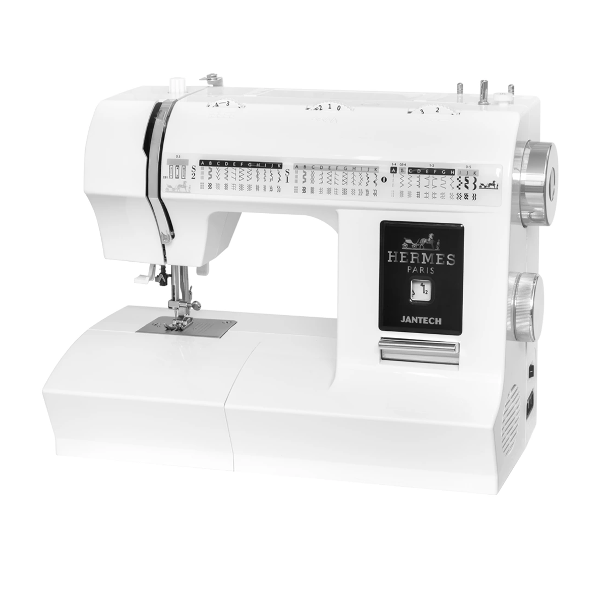 چرخ خیاطی جانتک مدل HERMES SILVER