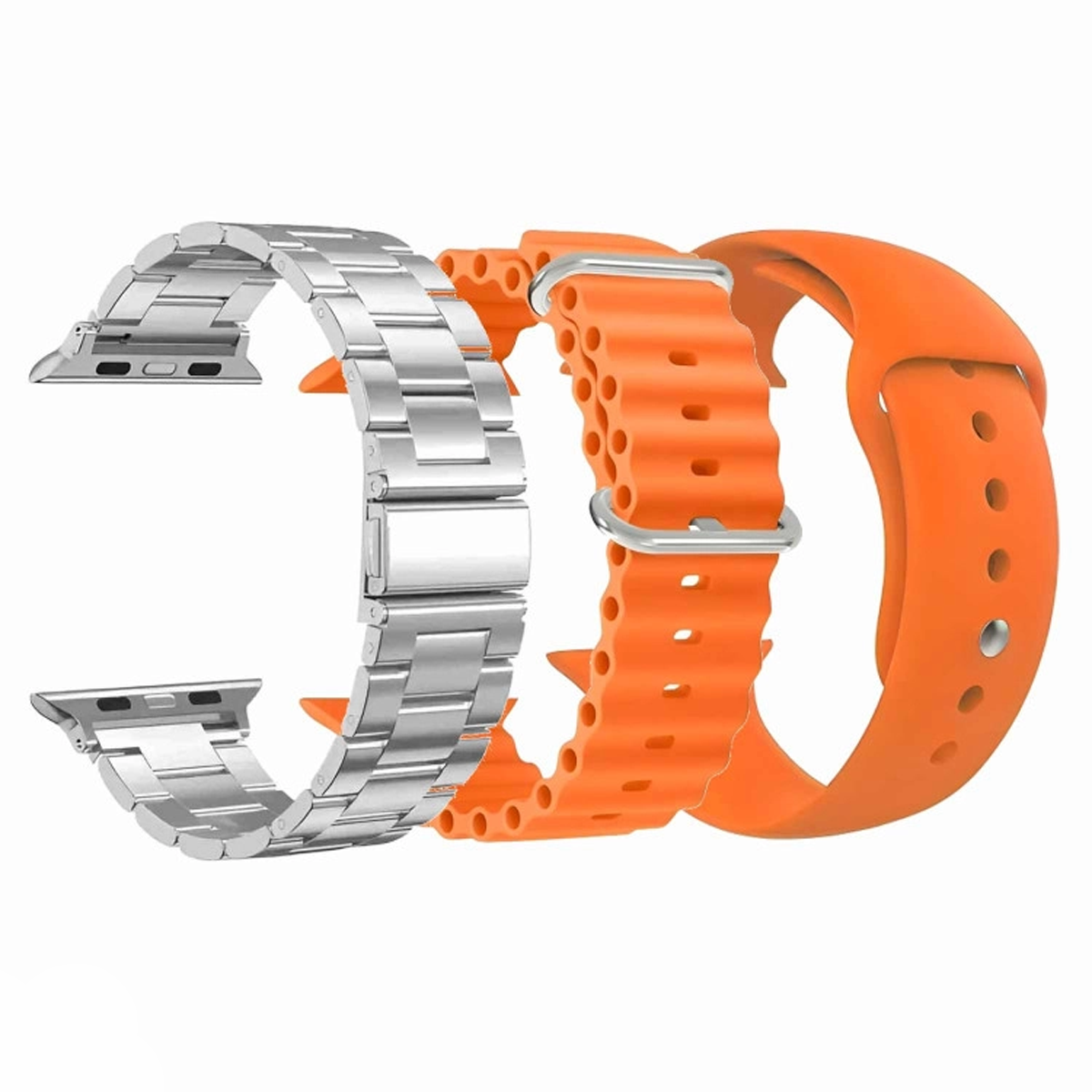 بند اپل واچ 42/44/45/46/49 میلی متری ورنا مدل مجموعه سه عددی