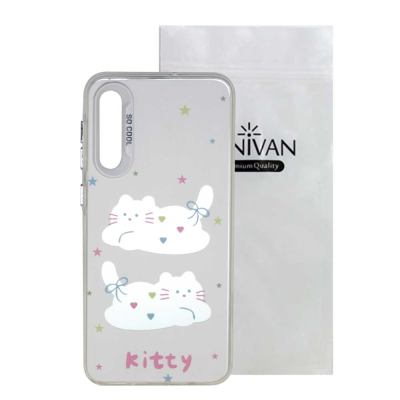 کاور گوشی سامسونگ Galaxy A50 سانیوان مدل فانتزی طرح گربه Kitty
