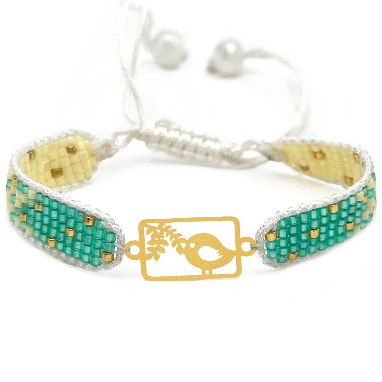 دستنبد طلا زنانه با پلاک طلا میوکی دیانا گالری کد11034