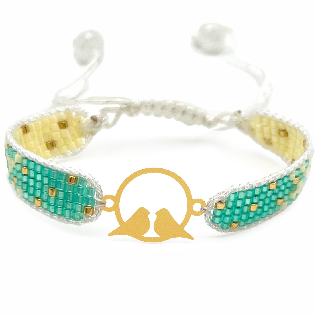 دستنبد طلا زنانه با پلاک طلا میوکی دیانا گالری کد11029