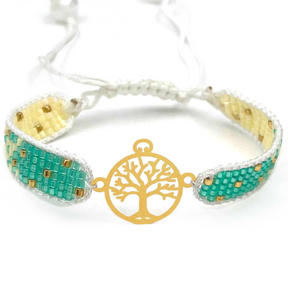 دستنبد طلا زنانه با پلاک طلا میوکی دیانا گالری کد11022