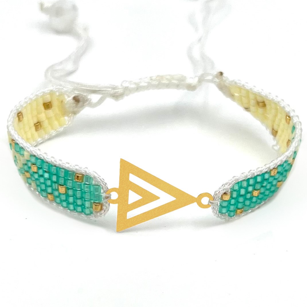 دستنبد طلا زنانه با پلاک طلا میوکی دیانا گالری کد11020