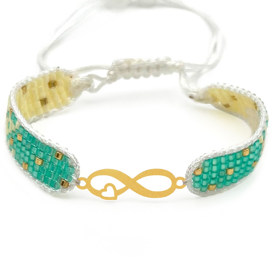 دستنبد طلا زنانه با پلاک طلا میوکی دیانا گالری کد11006