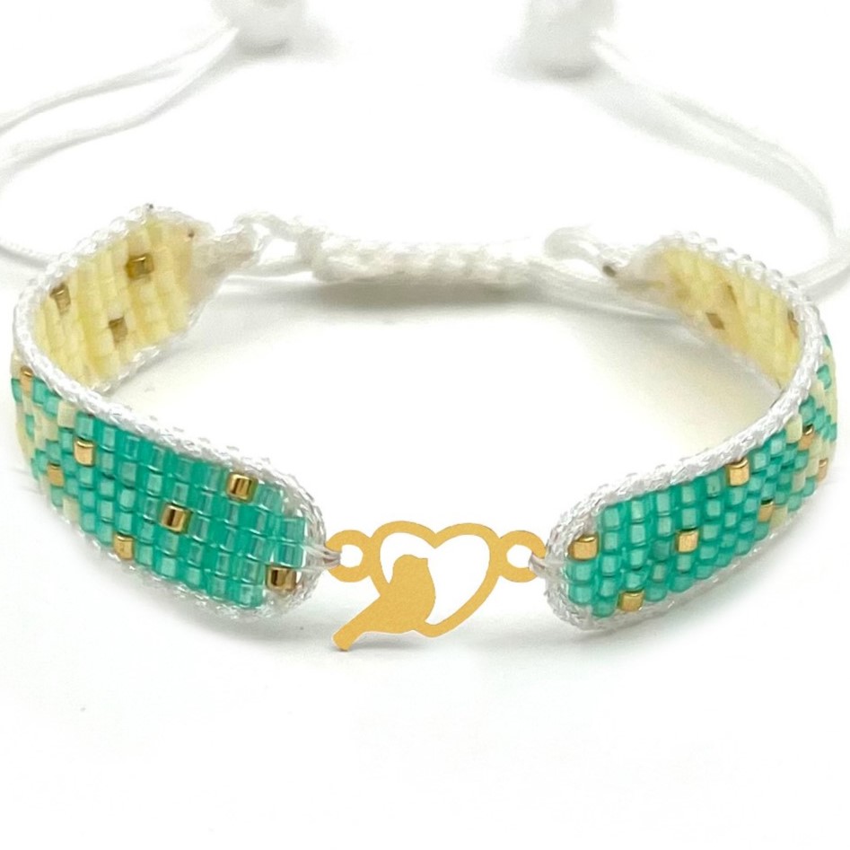 دستنبد طلا زنانه با پلاک طلا میوکی دیانا گالری کد11005