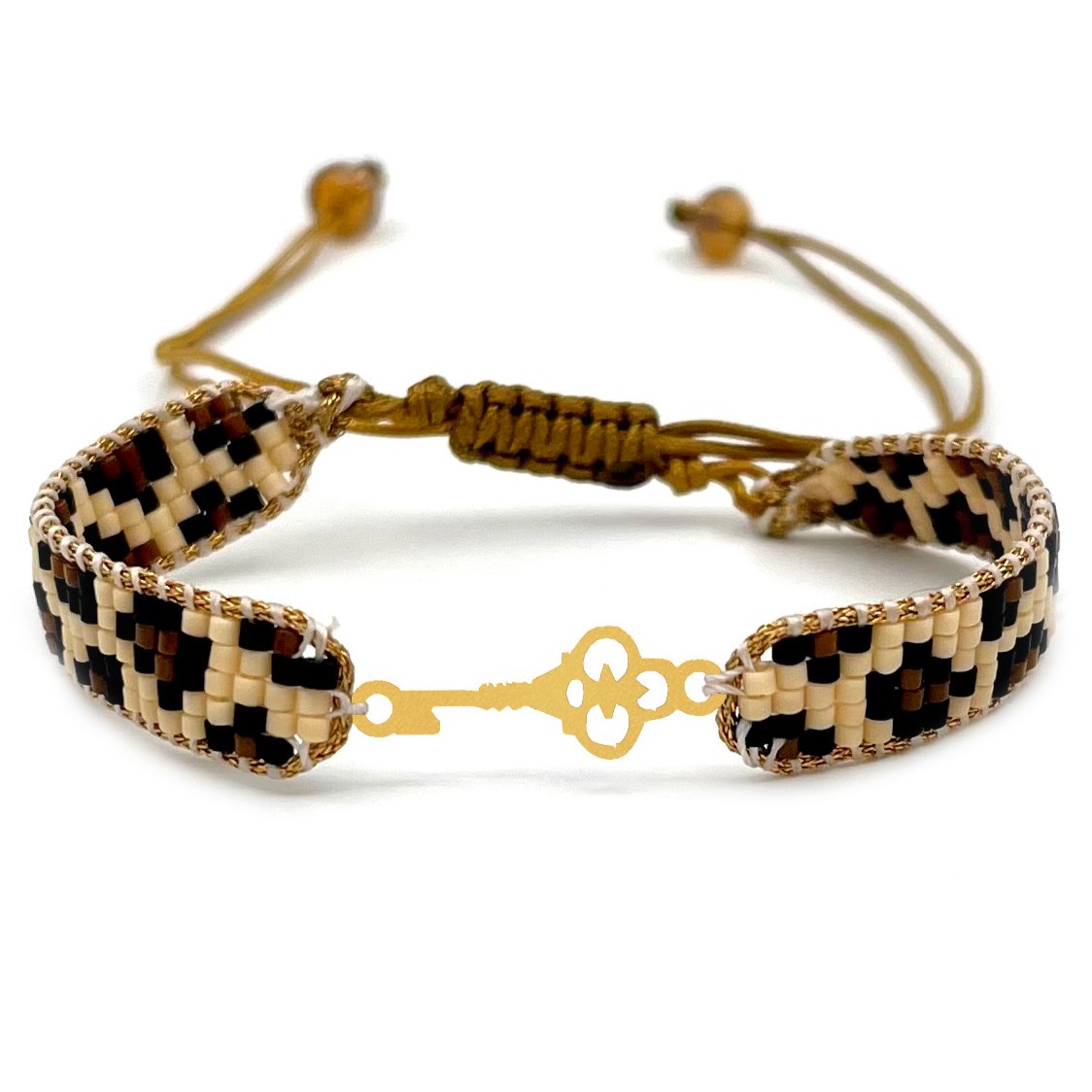 دستنبد طلا زنانه با پلاک طلا میوکی دیانا گالری کد10037