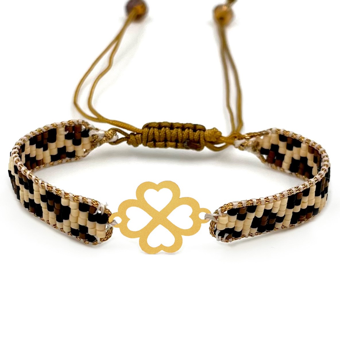 دستنبد طلا زنانه با پلاک طلا میوکی دیانا گالری کد10026