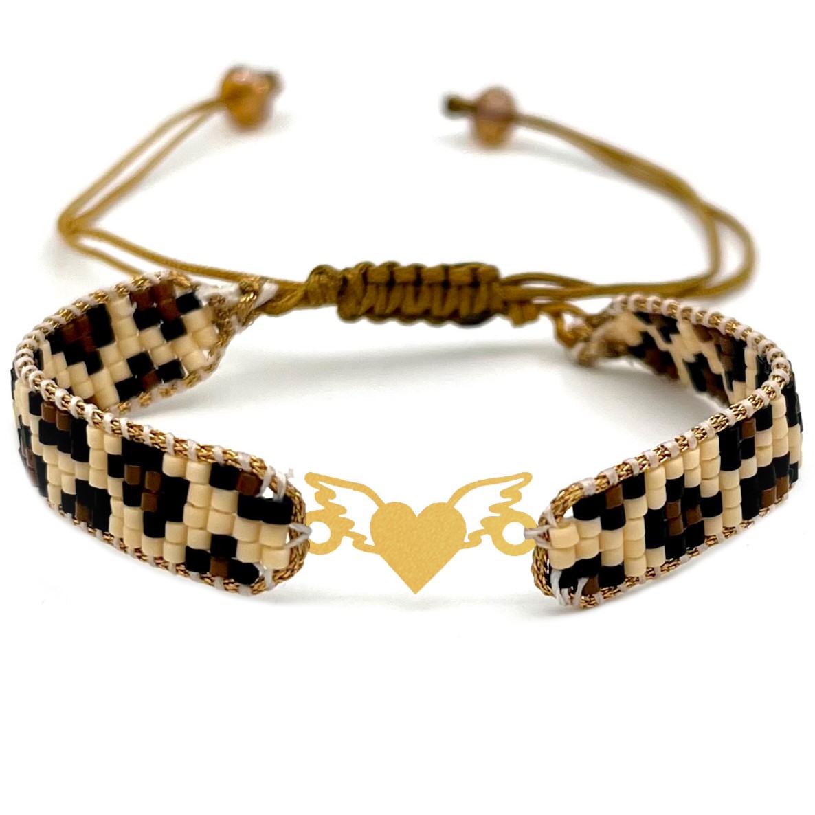 دستنبد طلا زنانه با پلاک طلا میوکی دیانا گالری کد10024