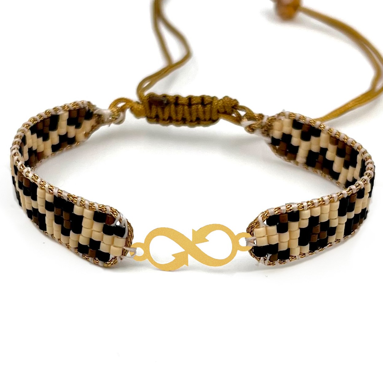 دستنبد طلا زنانه با پلاک طلا میوکی دیانا گالری کد10016