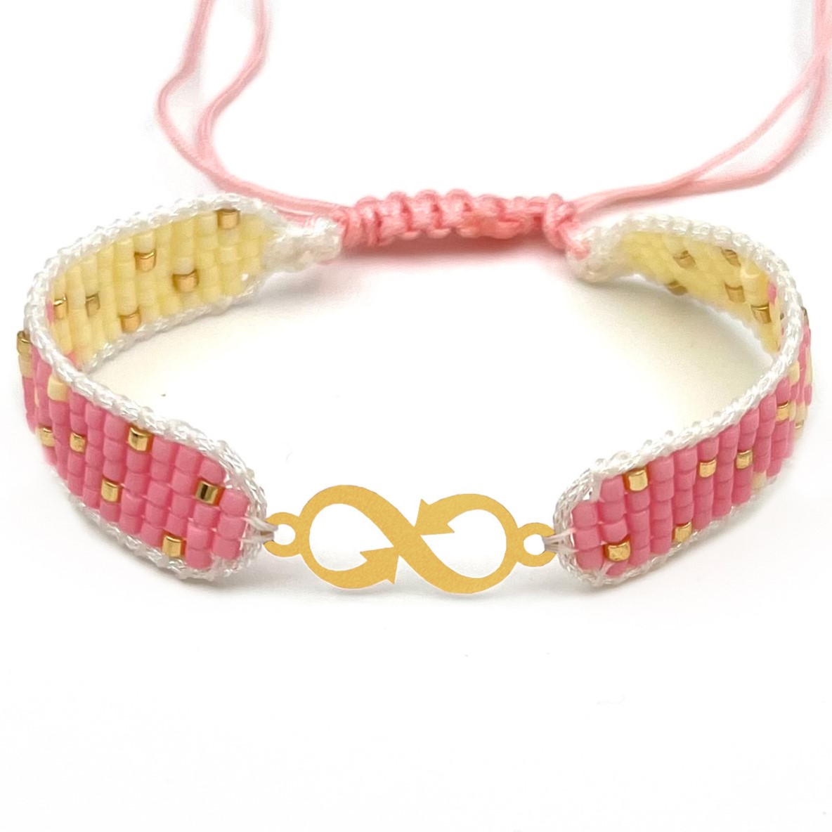 دستنبد طلا زنانه با پلاک طلا میوکی دیانا گالری کد09016