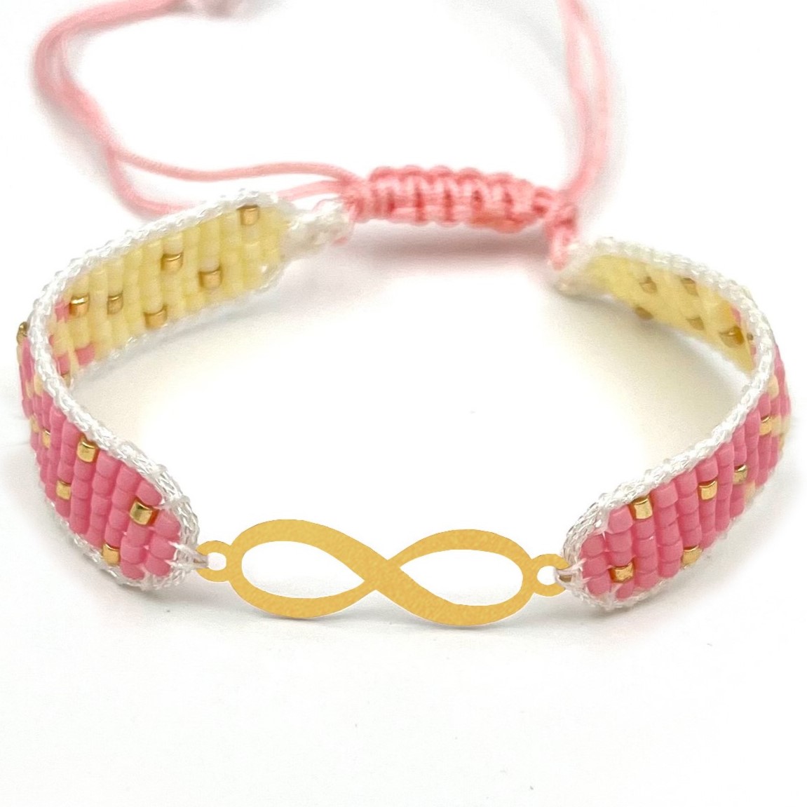 دستنبد طلا زنانه با پلاک طلا میوکی دیانا گالری کد09002