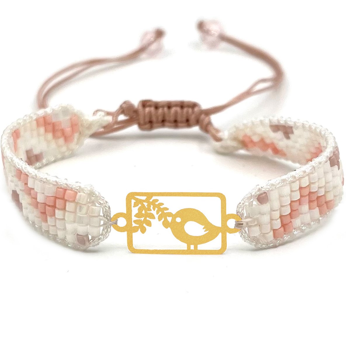 دستنبد طلا زنانه با پلاک طلا میوکی دیانا گالری کد08034