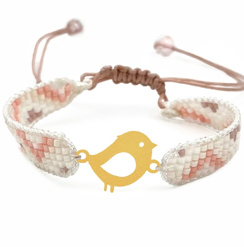 دستنبد طلا زنانه با پلاک طلا میوکی دیانا گالری کد08030