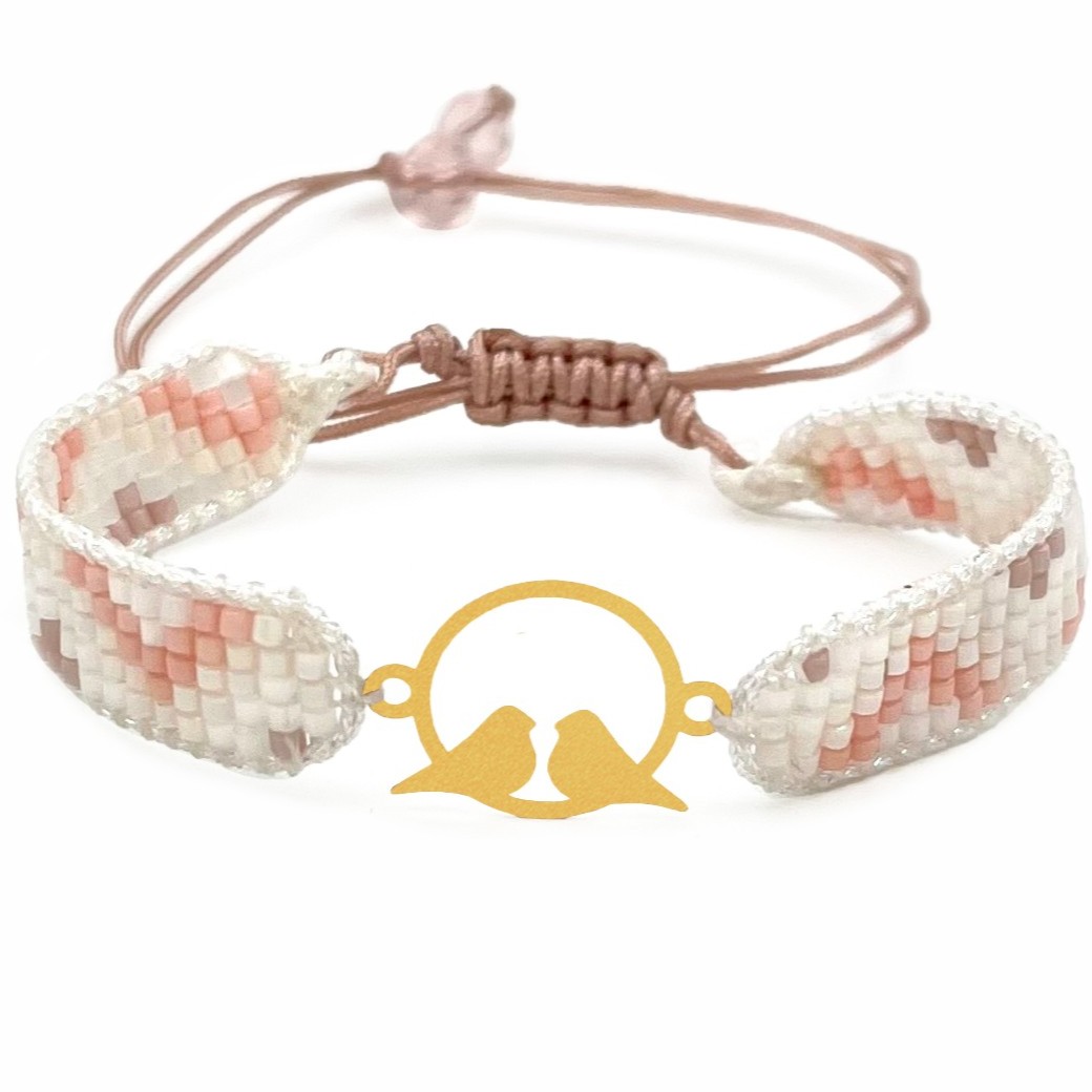 دستنبد طلا زنانه با پلاک طلا میوکی دیانا گالری کد08029