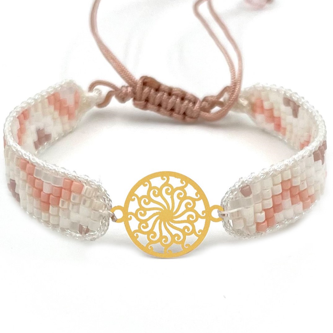 دستنبد طلا زنانه با پلاک طلا میوکی دیانا گالری کد08008