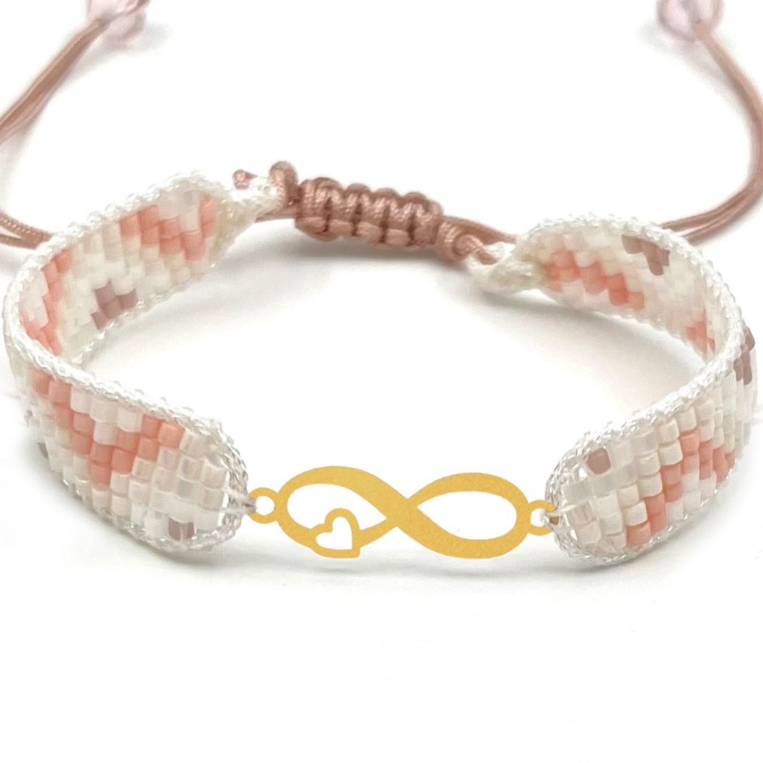 دستنبد طلا زنانه با پلاک طلا میوکی دیانا گالری کد08006