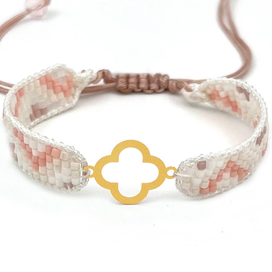 دستنبد طلا زنانه با پلاک طلا میوکی دیانا گالری کد08003