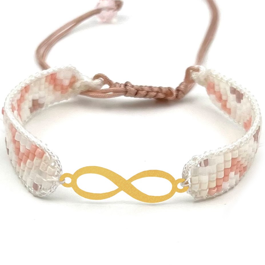 دستنبد طلا زنانه با پلاک طلا میوکی دیانا گالری کد08002