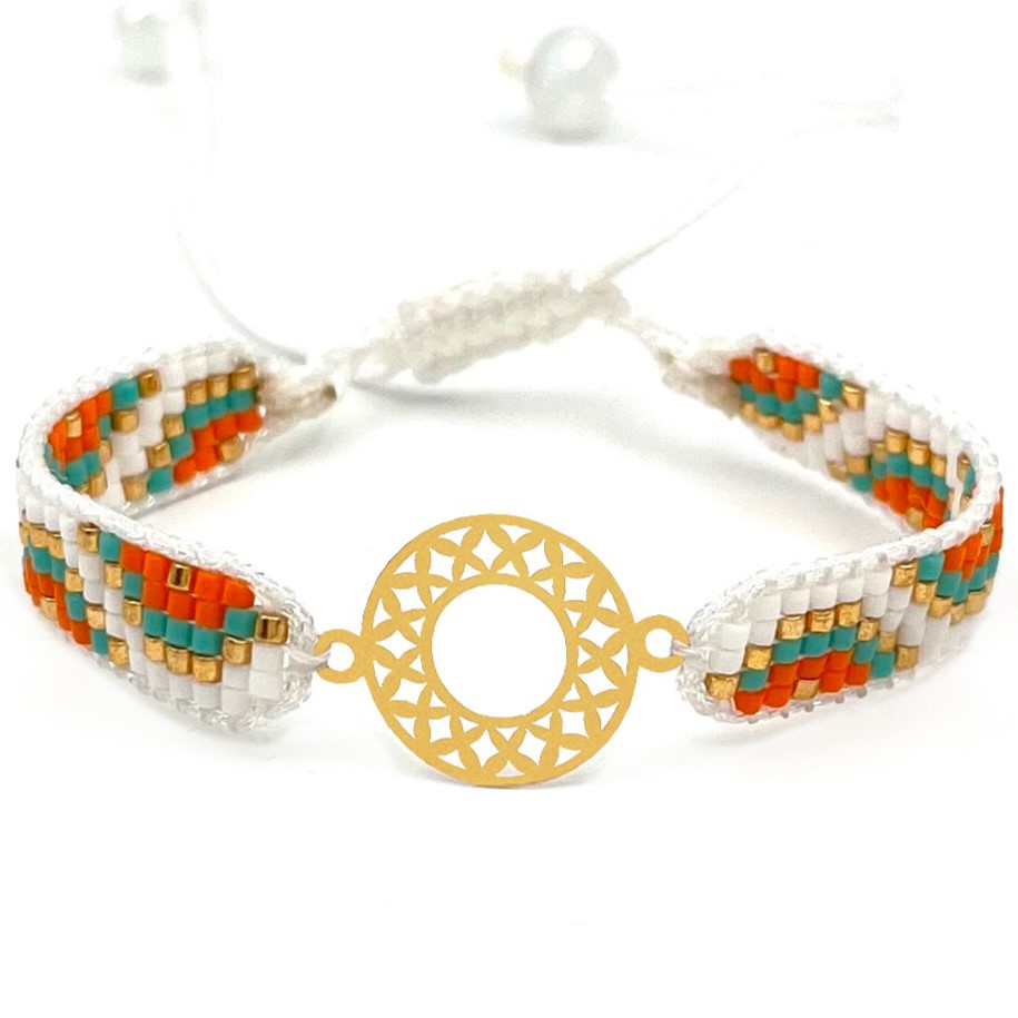 دستنبد طلا زنانه با پلاک طلا میوکی دیانا گالری کد07023