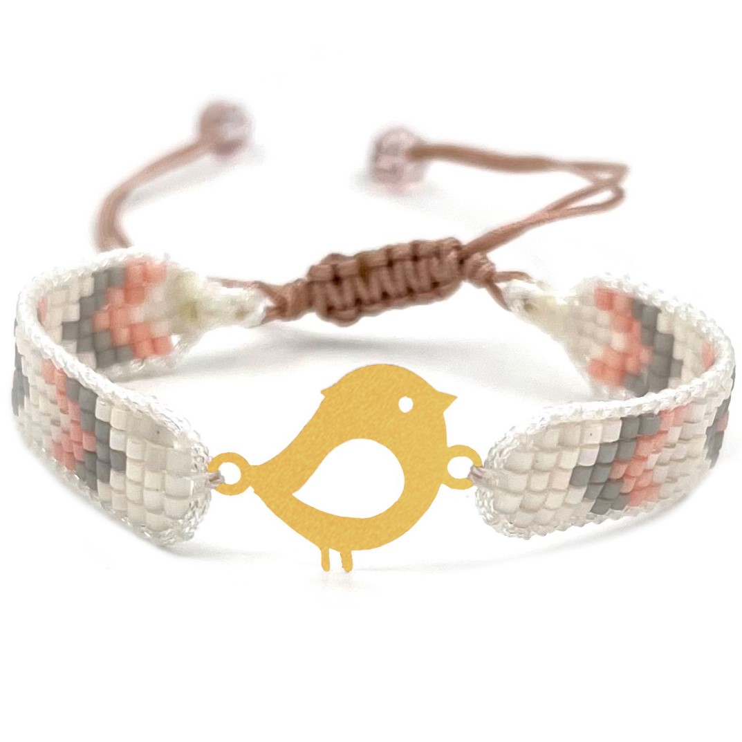 دستنبد طلا زنانه با پلاک طلا میوکی دیانا گالری کد06030