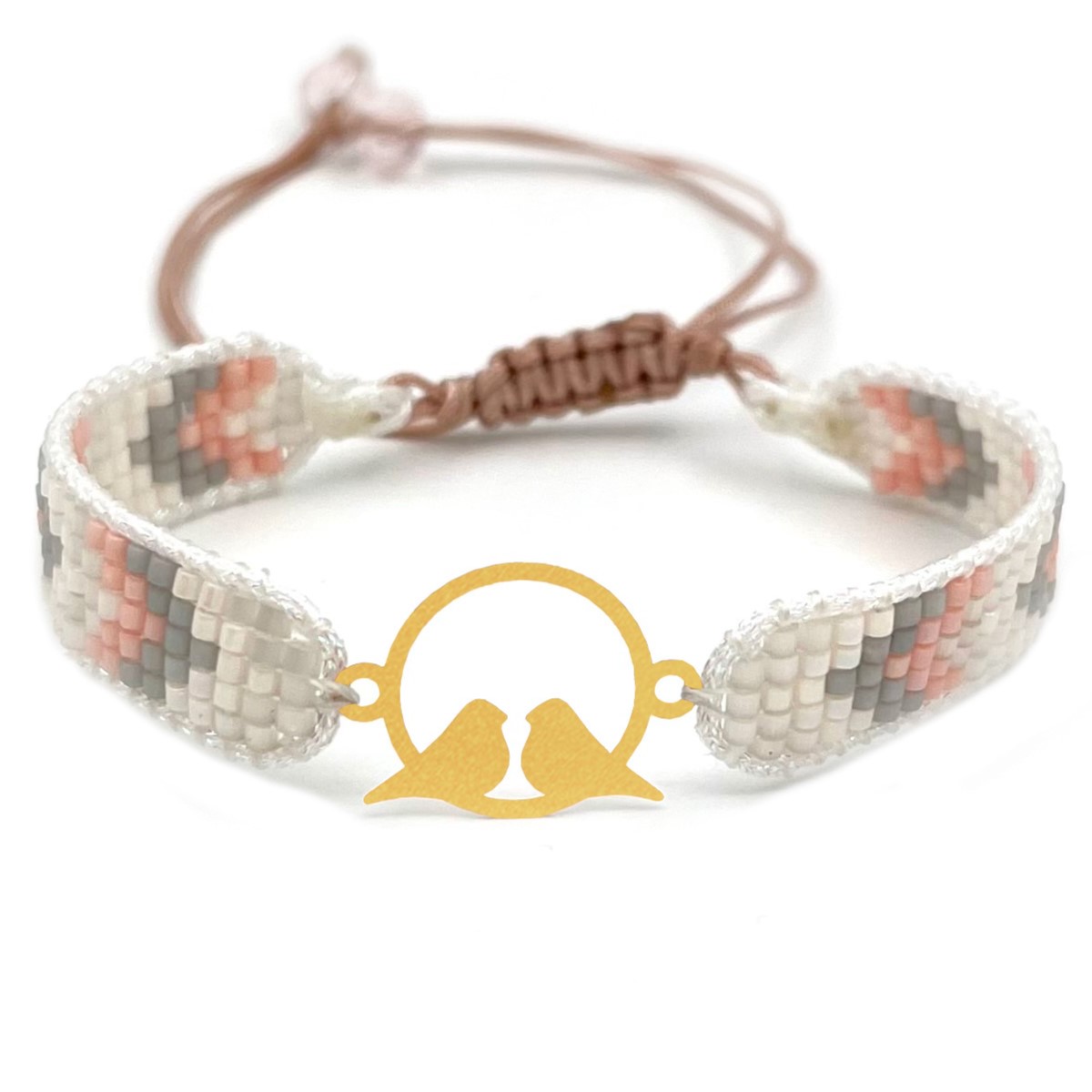 دستنبد طلا زنانه با پلاک طلا میوکی دیانا گالری کد06029