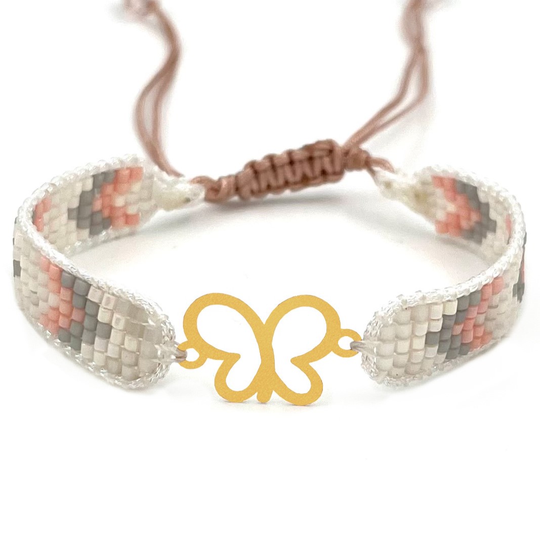 دستنبد طلا زنانه با پلاک طلا میوکی دیانا گالری کد06027