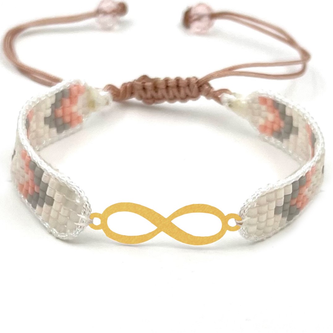 دستنبد طلا زنانه با پلاک طلا میوکی دیانا گالری کد06002