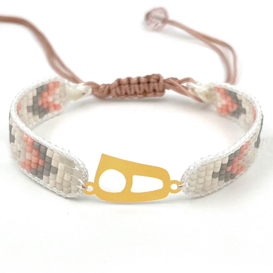 دستنبد طلا زنانه با پلاک طلا میوکی دیانا گالری کد06001