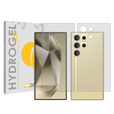 محافظ صفحه نمایش شفاف گوشی سامسونگ Galaxy S24 Ultra دبن مدل Tough به همراه محافظ پشت گوشی