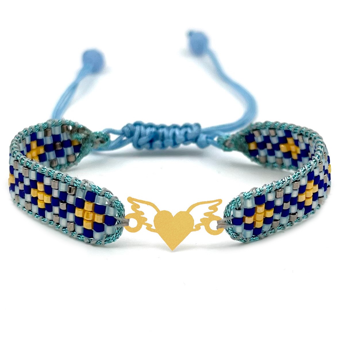 دستنبد طلا زنانه با پلاک طلا میوکی دیانا گالری کد05024