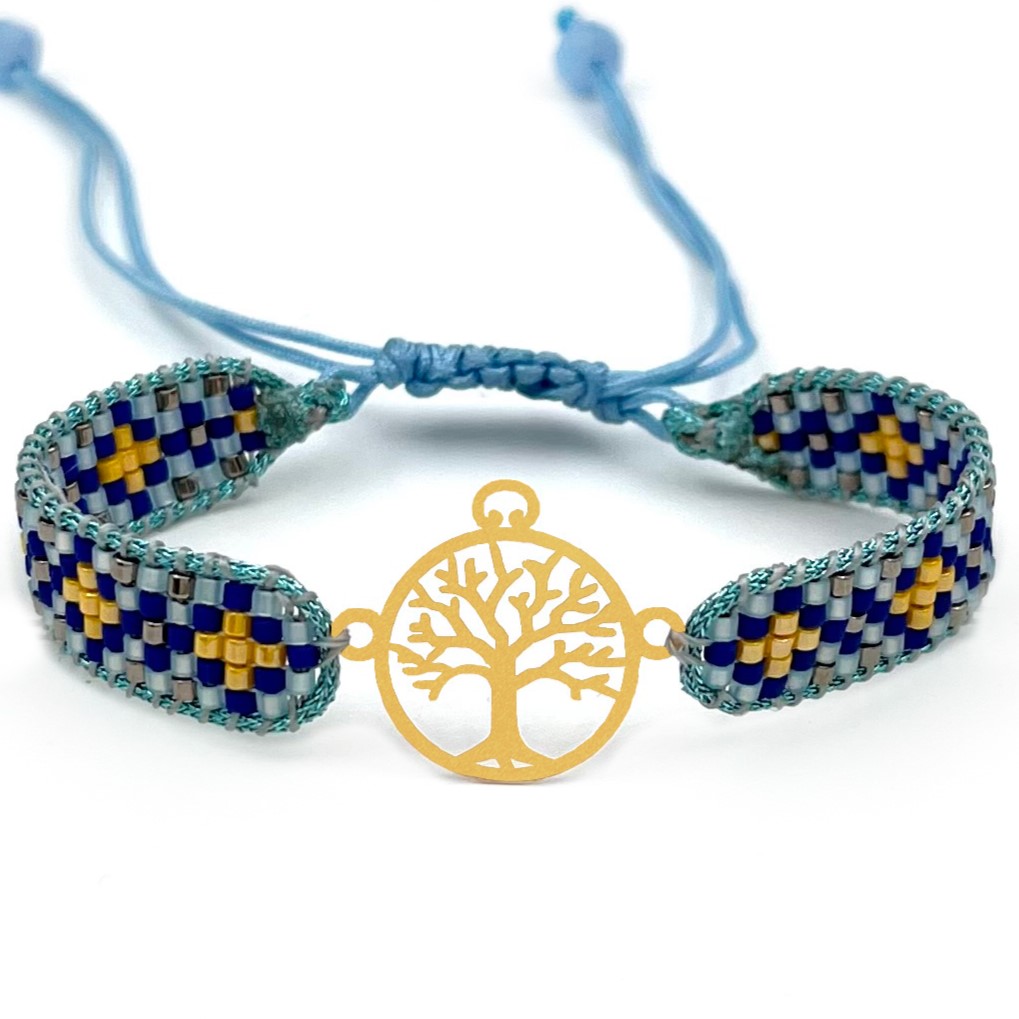 دستنبد طلا زنانه با پلاک طلا میوکی دیانا گالری کد05022