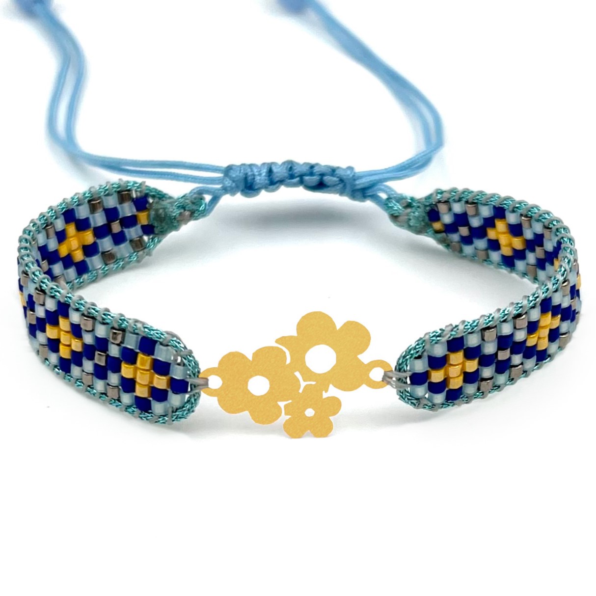 دستنبد طلا زنانه با پلاک طلا میوکی دیانا گالری کد05019